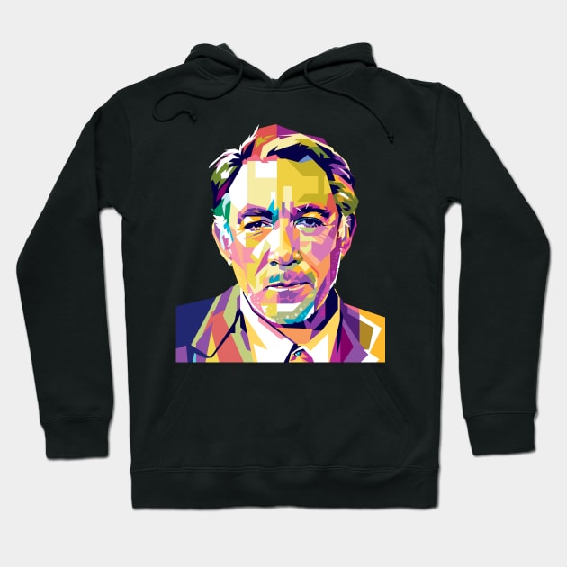 Anthony Quinn Portrait Illustration 2 Hoodie by RJWLTG